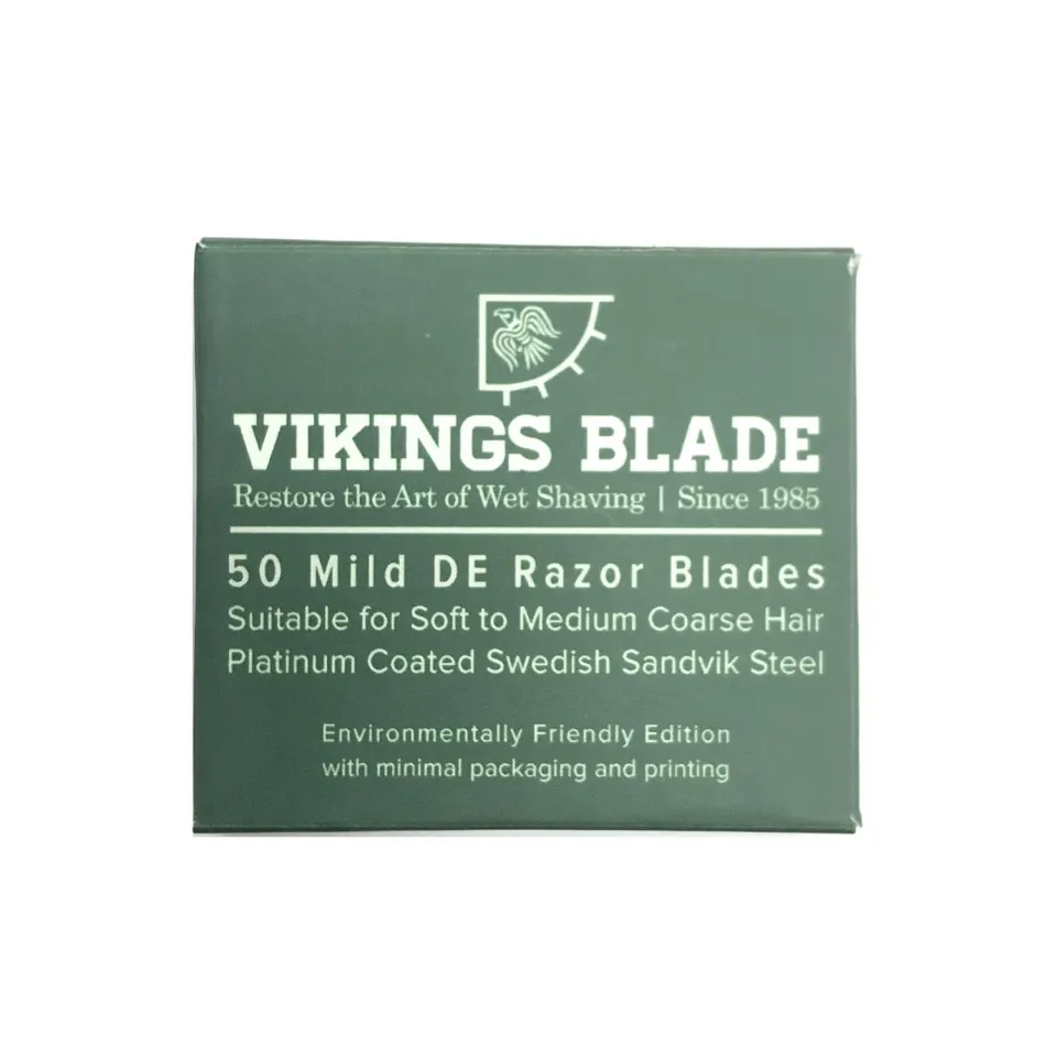 Vikings Blade Mild rakblad 50-pack svenskt stål