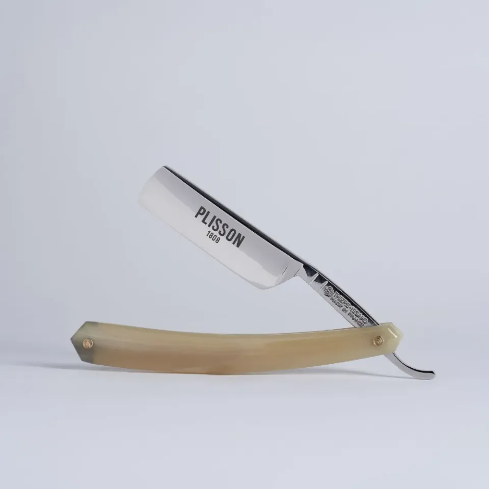 Plisson Coupe-Choux rakkniv horn kolstål 6/8