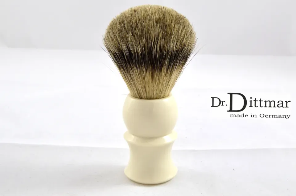 Dr. Dittmar Classic Ivory rakborste silvertip