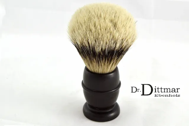 Dr. Dittmar Ebony rakborste 25 mm silvertip ebenholts