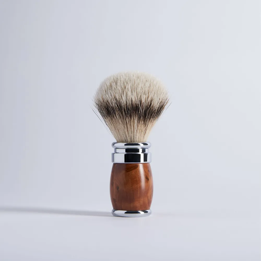 Plisson 1808 Thuja Chrome rakset 3-del Mach3 borste 12