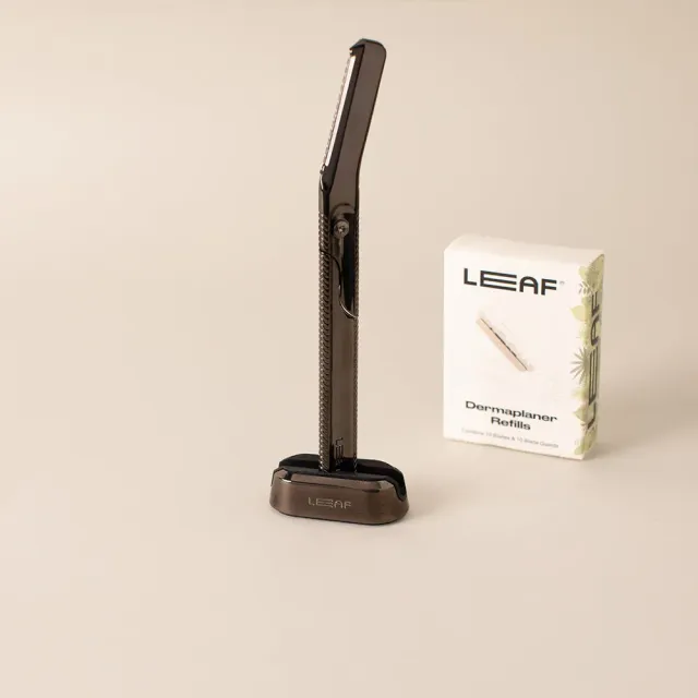 LEAF Dermaplaner Kit ansiktshyvel mercury