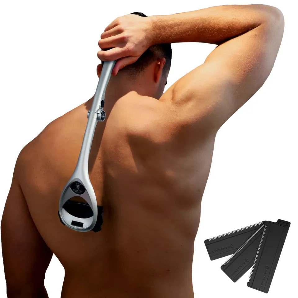 BaKblade 2.0 SilverBak ryggrakhyvel med borste