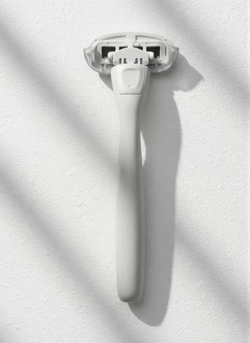 OKIMOE rakhyvel dam matte white 5-blad startkit