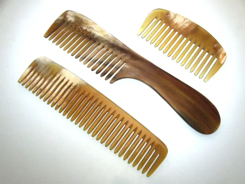 Dr Dittmar hornkam set lockigt hår 3-pack grov