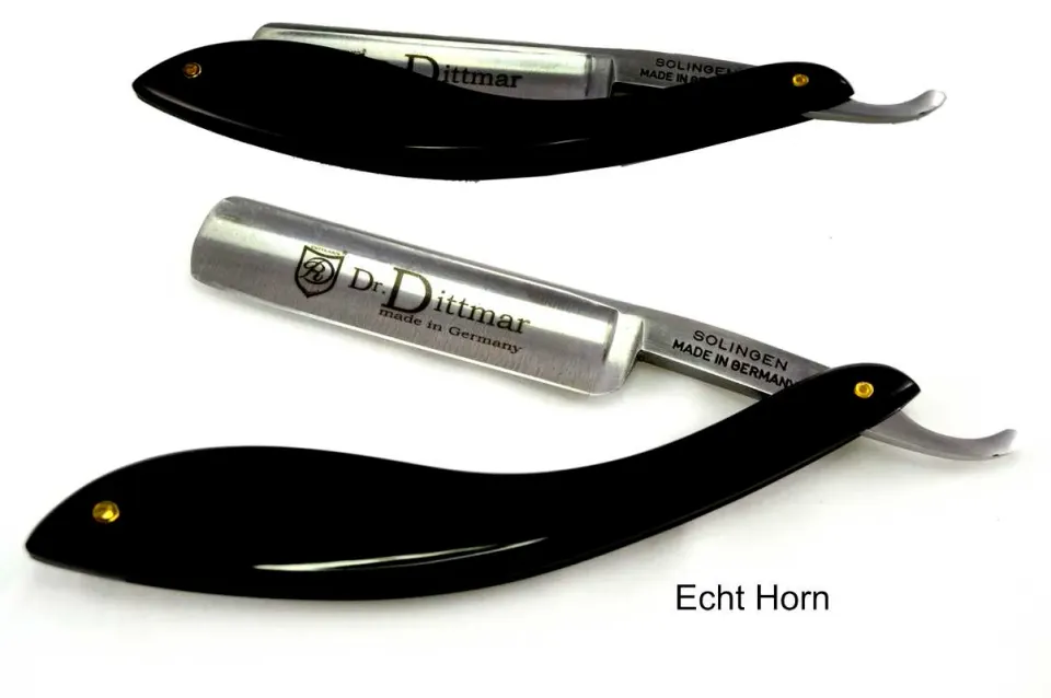 Dr. Dittmar rakkniv kolstål 5/8 buffelhorn