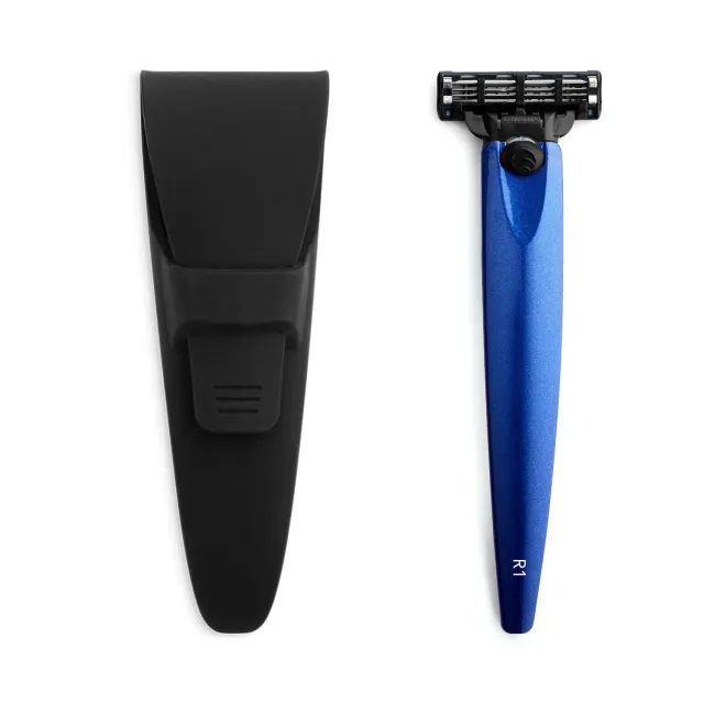 Bolin Webb R1 Ocean Blue rakhyvelset Mach3 med etui