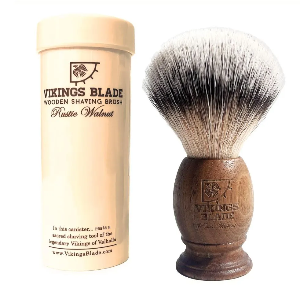 Vikings Blade Rustic Walnut rakborste valnöt syntet