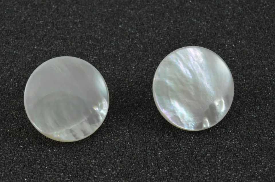 Dr. Dittmar Rondell örhängen pärlemor 12 mm silver