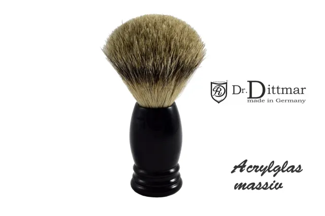 Barber Style rakborste grävling silvertip akryl