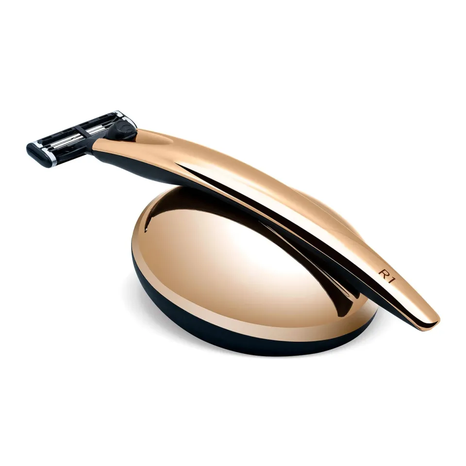 Bolin Webb R1 Gold 24ct rakhyvel med ställ Mach3