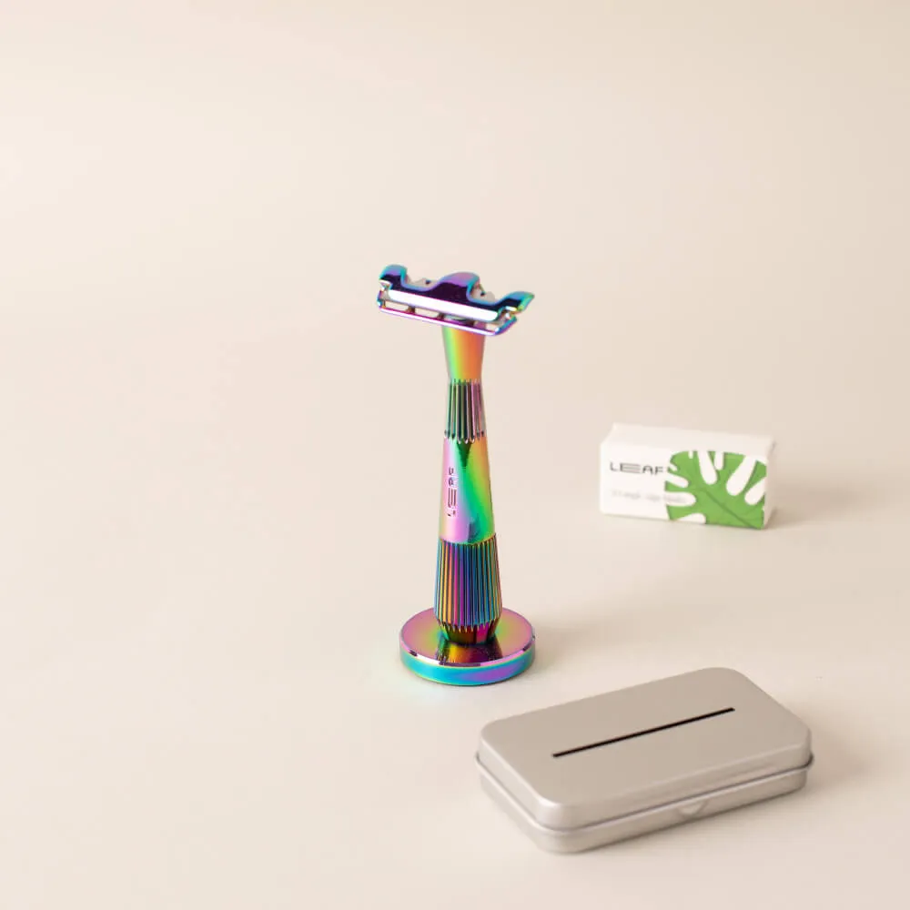 LEAF Twig rakhyvel kit Chrome med 50 blad