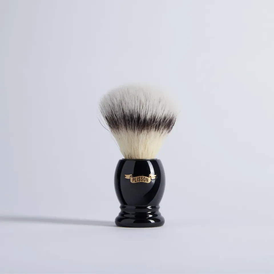 Plisson 1808 Acetate rakborste fiber svart storlek 12