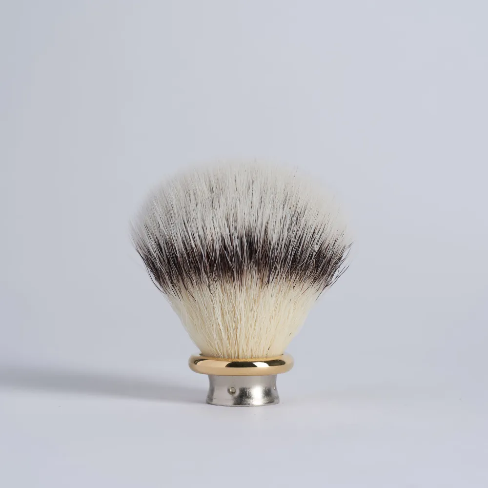 Plisson 1808 Reservknut rakborste guld fäste