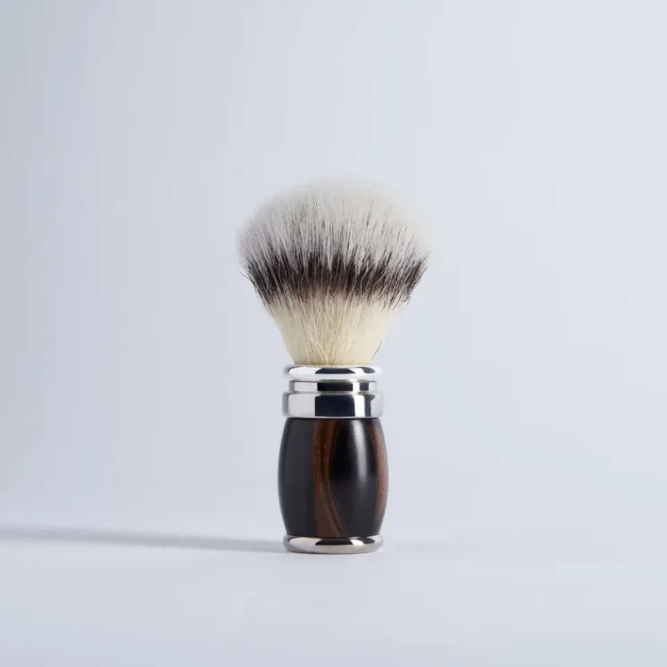 Plisson 1808 Macassar rakborste ebenholts syntetisk stl 12