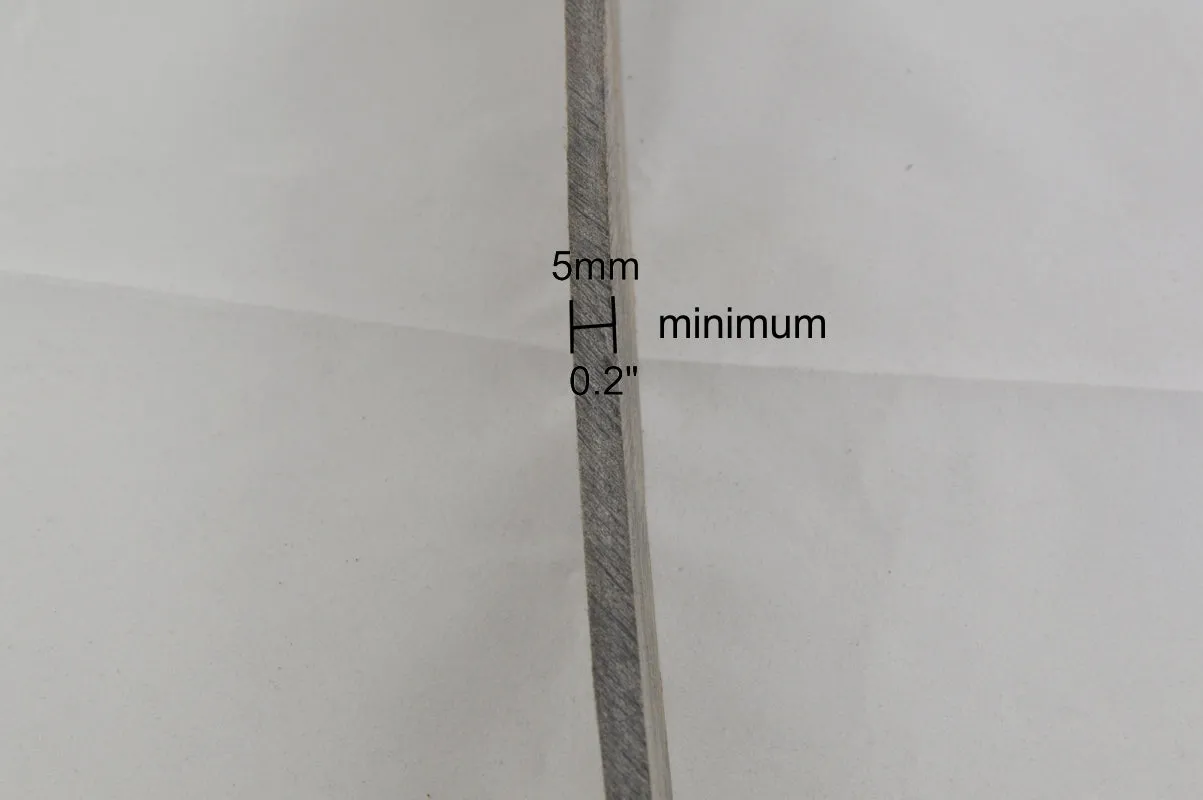 Dr. Dittmar buffelhorn skiva 40 cm 5 mm – knivskaft