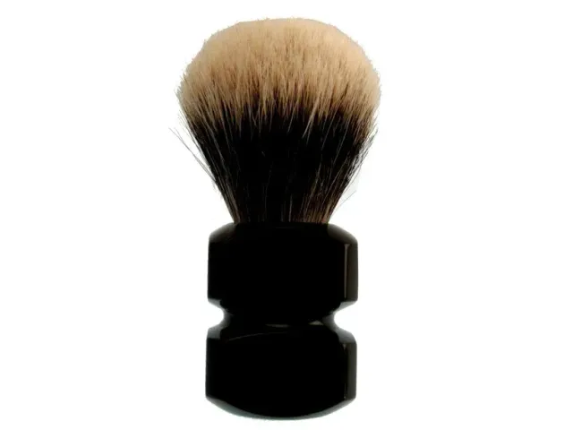 Dr. Dittmar Grande rakborste 2-band silvertip svart