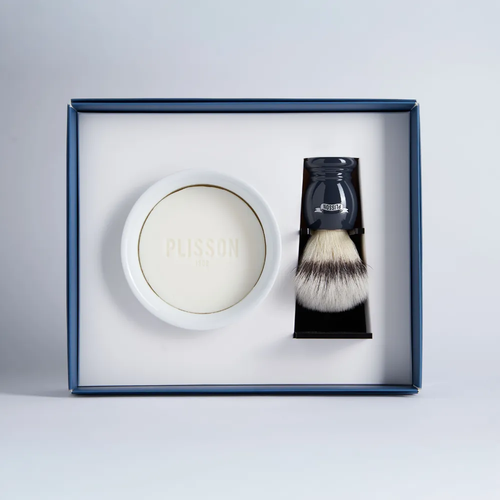 Plisson 1808 Essentiel rakset fibre blanc haute montagne