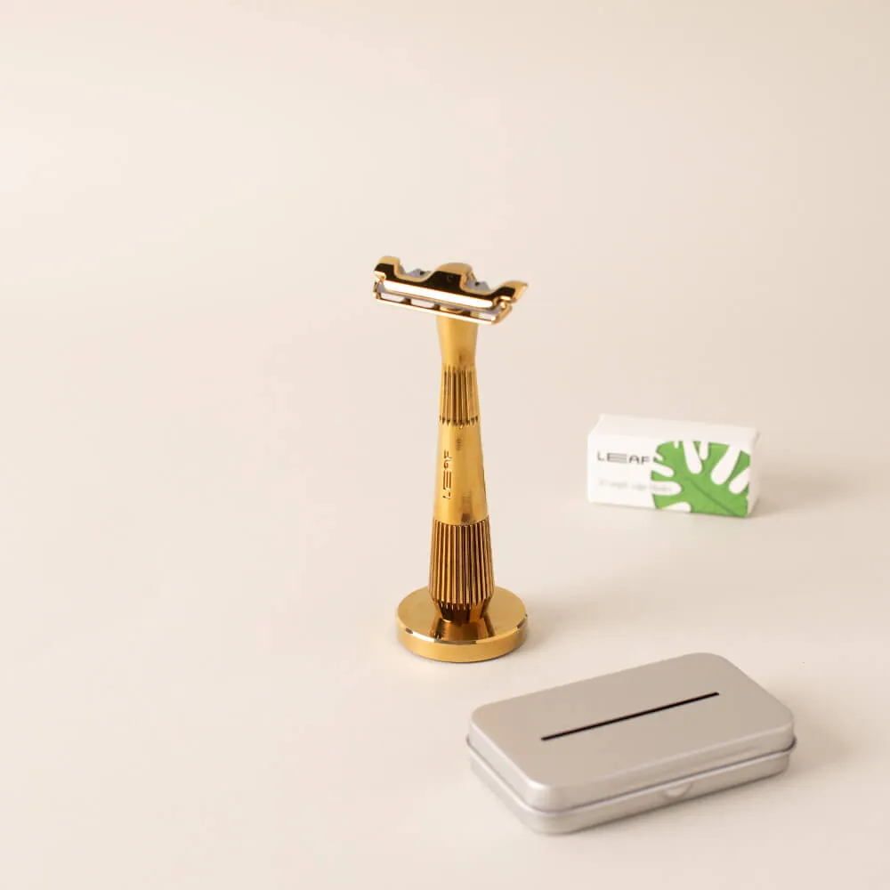 LEAF Twig rakhyvel kit Chrome med 50 blad