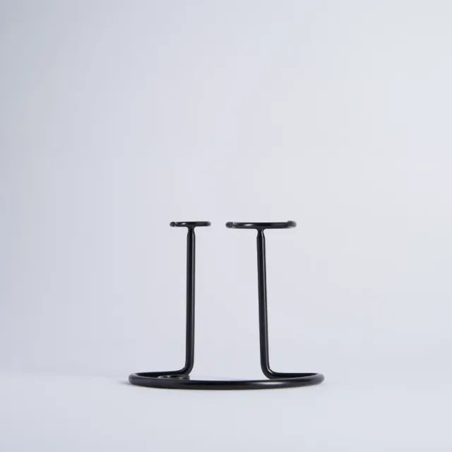 Plisson 1808 Black Steel rakställ borste och hyvel svart