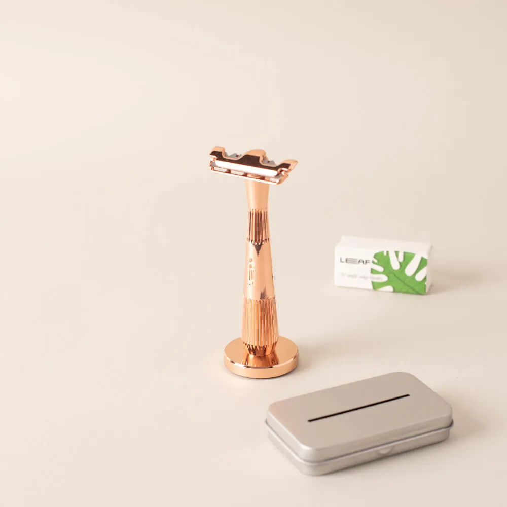 LEAF Twig rakhyvel kit Chrome med 50 blad