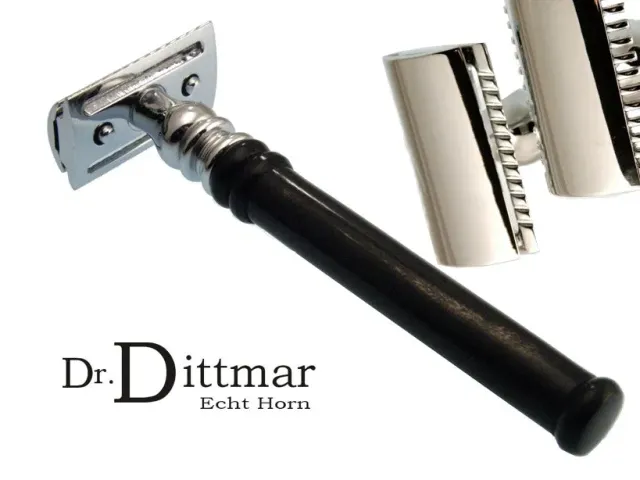 Dr. Dittmar No.5 säkerhetshyvel buffelhorn