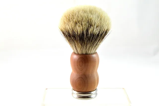 Dr. Dittmar rakborste päronträ silvertip 24 mm