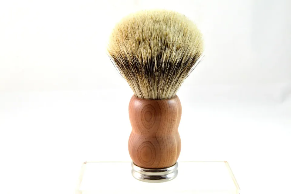 Dr. Dittmar rakborste päronträ silvertip 24 mm