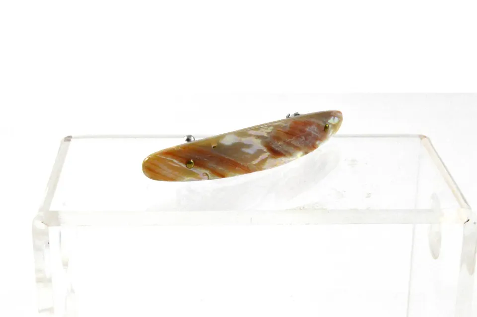 Dr. Dittmar Goldfish hårspänne pärlemor abalone