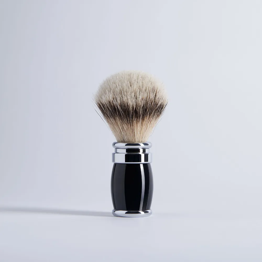 Plisson 1808 Joris Laqué Noir rakset Mach3 svart mjuk