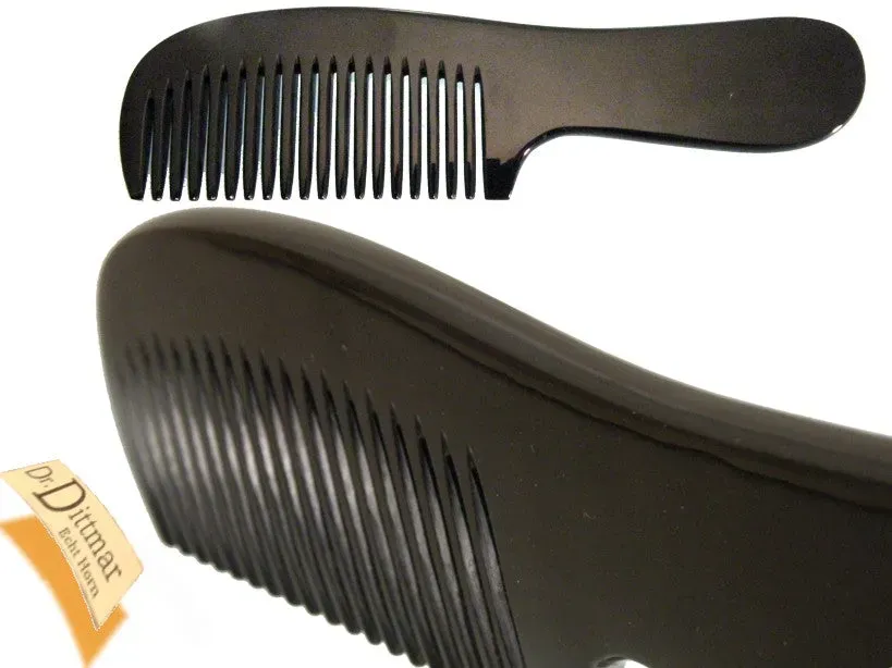 Dr. Dittmar skaftkam buffelhorn 17 cm långt hår