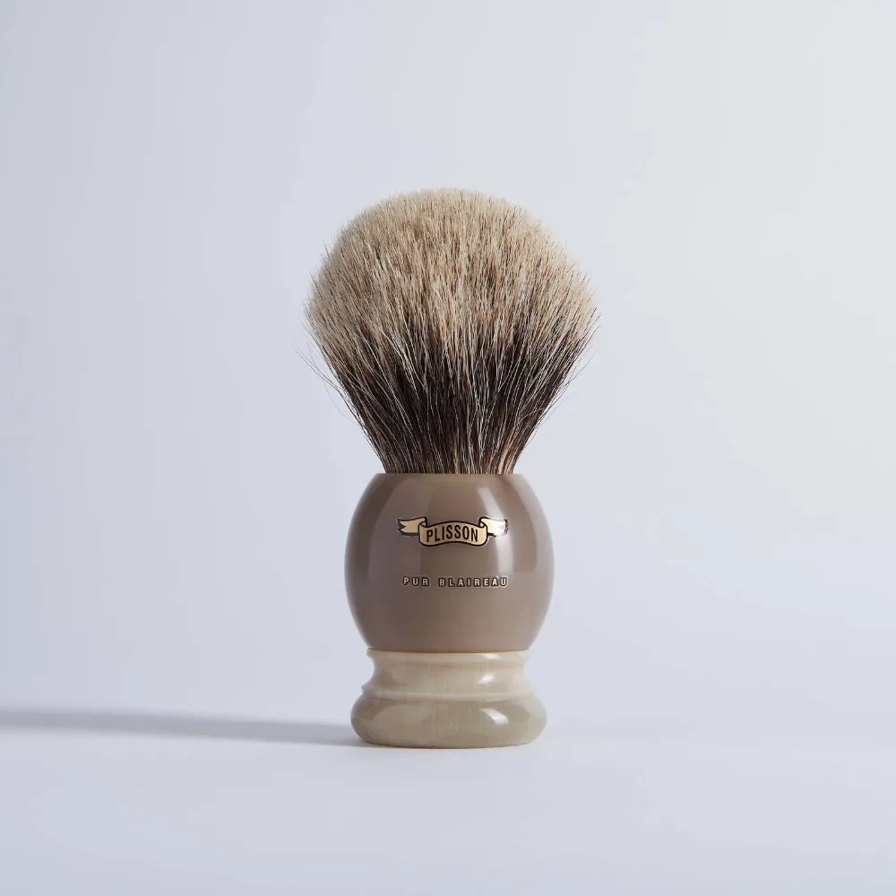 Plisson 1808 Corne rakborste horn grå stl 12 fast
