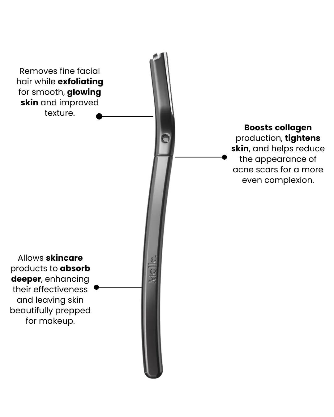 Melle Dermaplaner Razor 1.0 ansiktshyvel rosé