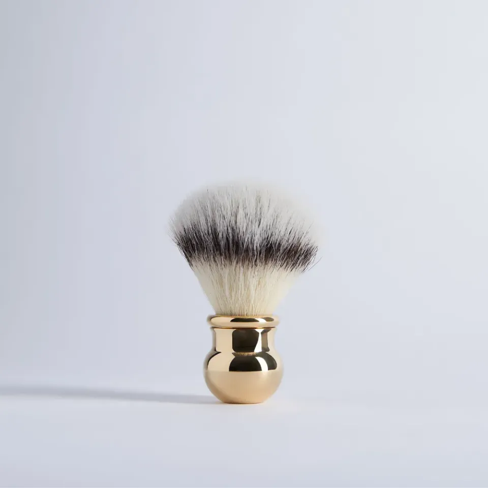 Plisson 1808 Boule rakborste syntet guld stl 12