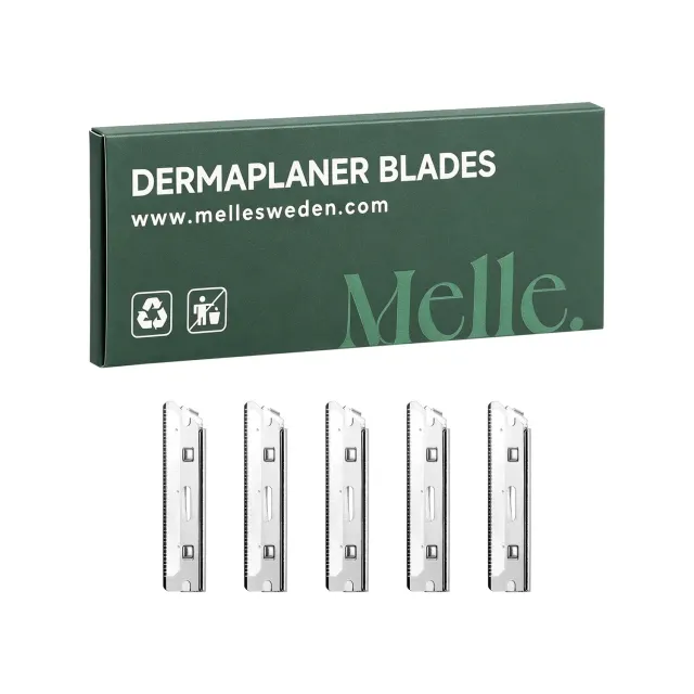 Melle Dermaplaner 1.0 rakblad 5-pack enkelblad