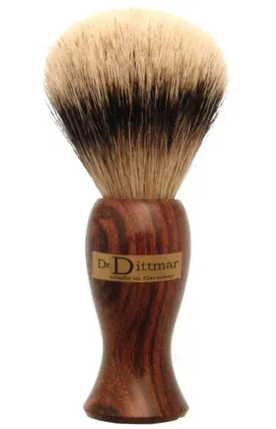 Dr. Dittmar Barber Style Premium Silvertip rakborste rosenträ