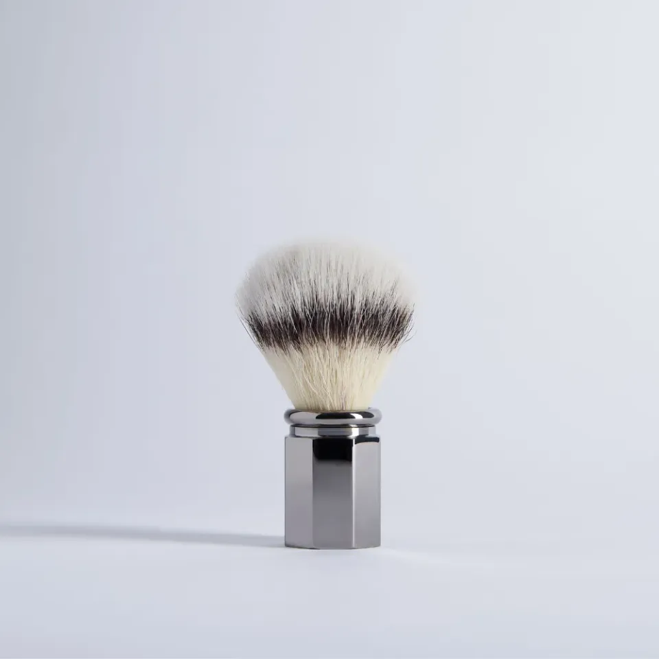 Plisson 1808 Joris Octogonal rakborste ruthenium syntet 12