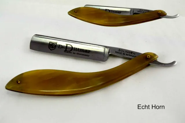 Dr. Dittmar rakkniv kolstål 5/8 iriskt horn