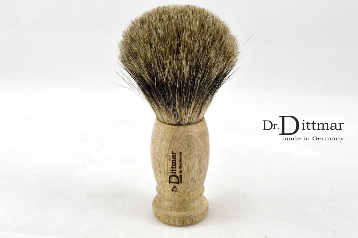 Dr Dittmar Barber Style Mango rakborste silvertip