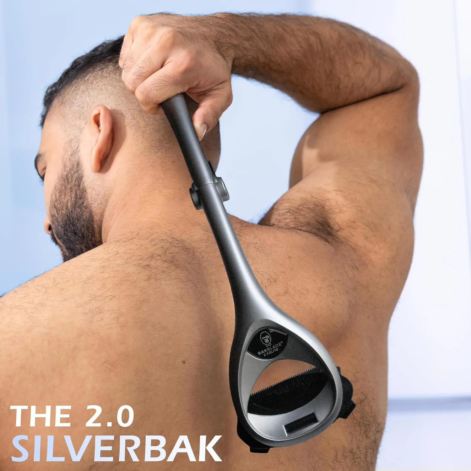 BaKblade 2.0 SilverBak ryggrakhyvel med borste