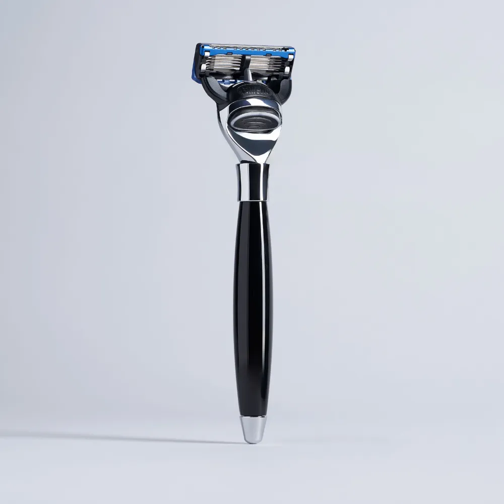 Plisson 1808 Joris Noir rakset 3-delar Fusion fiber