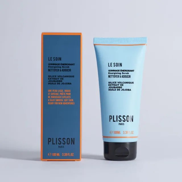 Plisson 1808 ansiktspeeling vulkanisk silica herr