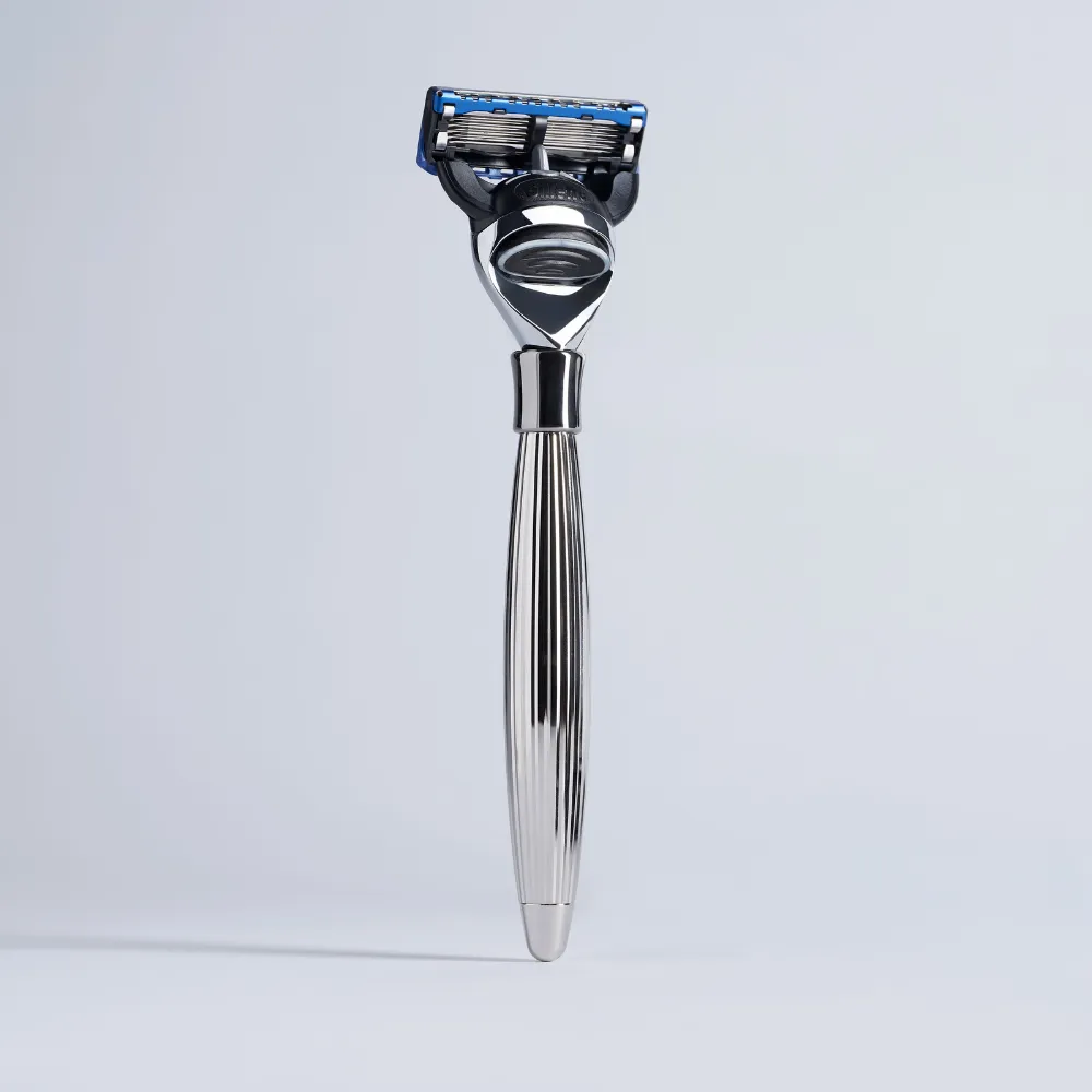 Plisson 1808 Godron rakset 3-delar palladium Fusion syntet