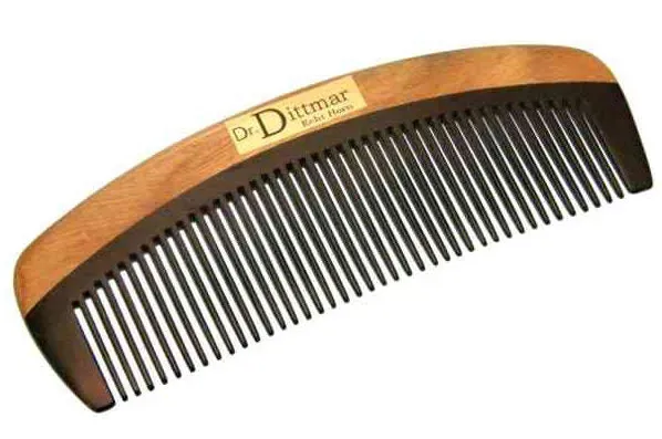 Dr. Dittmar hårkam buffelhorn bambu 14 cm