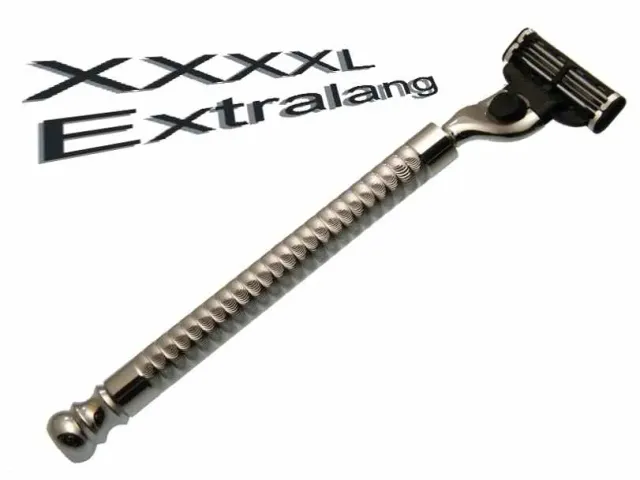 Dr. Dittmar rakhyvel mässing XXXXL 17 cm Mach3