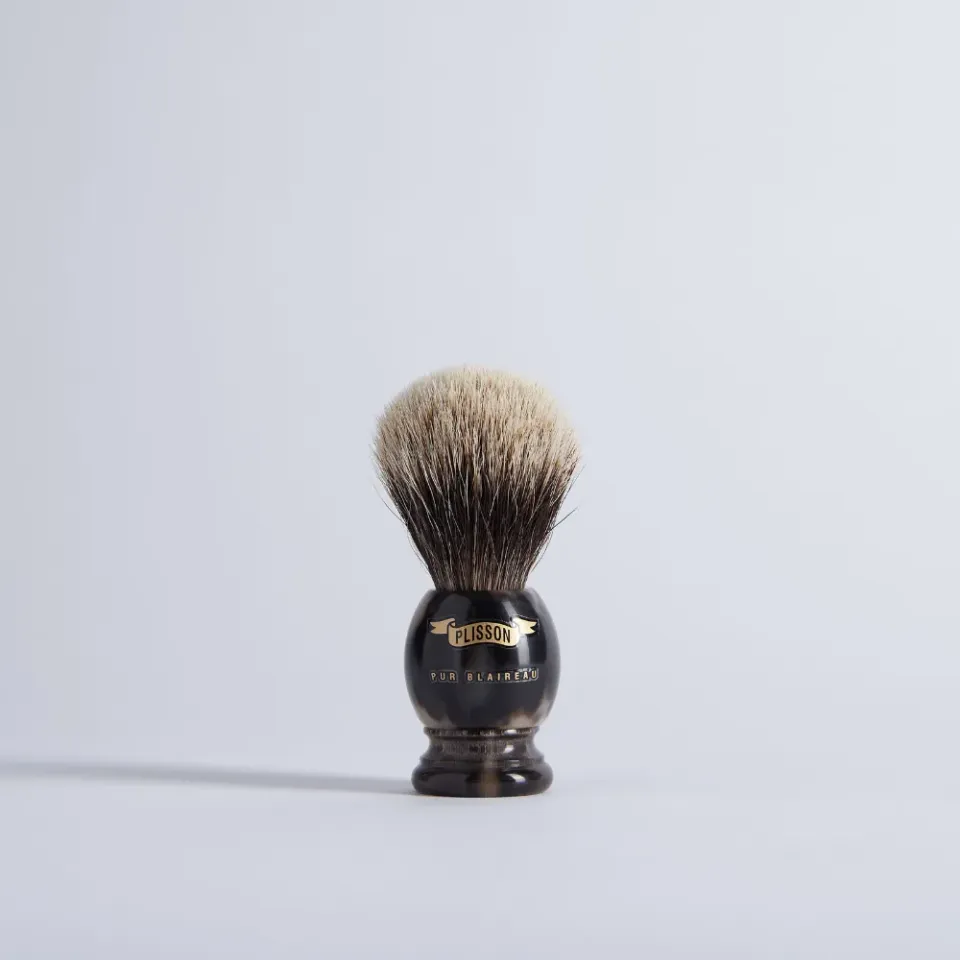 Plisson 1808 Corne rakborste horn grå stl 12 fast
