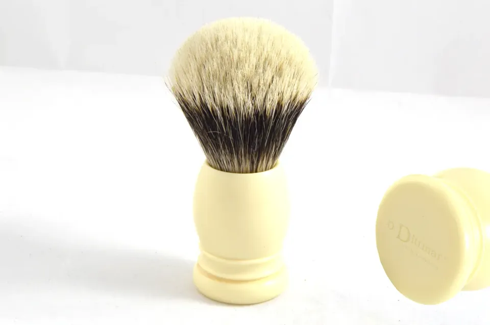 Dr. Dittmar rakborste acetate ivory 2-band 24 mm