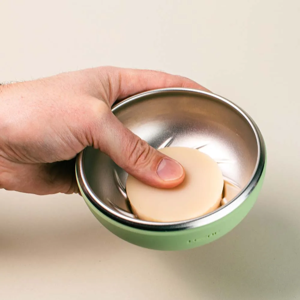LEAF Shave Shave Bowl & Brush rakset svart