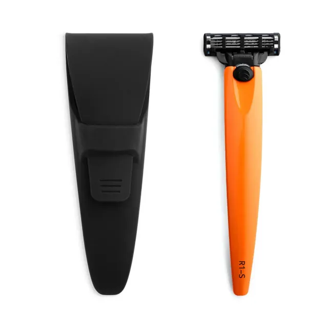 Bolin Webb R1 Signal Orange rakhyvel med fodral Mach3