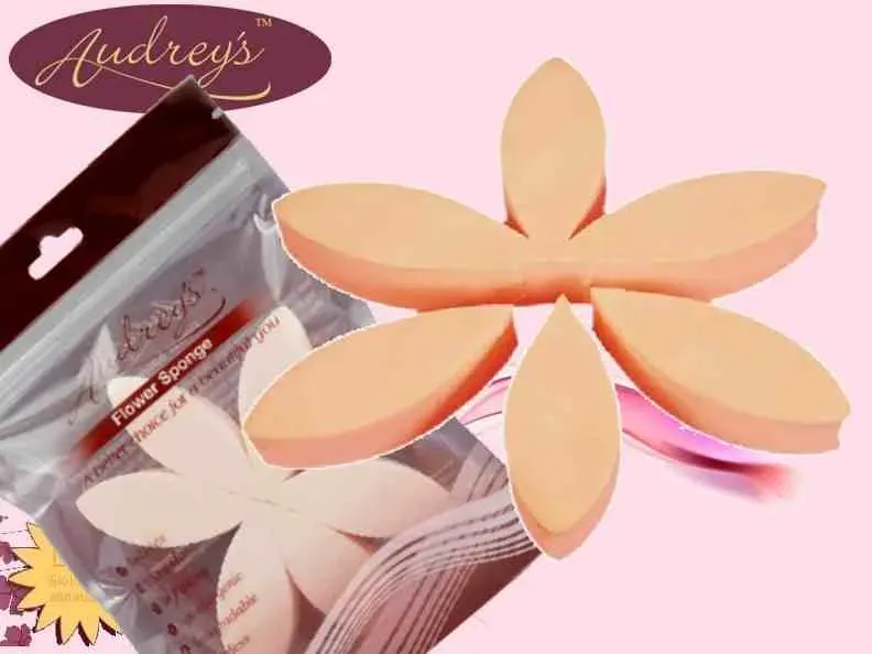 Dr. Dittmar pudersvamp blomform 6-pack latexfri
